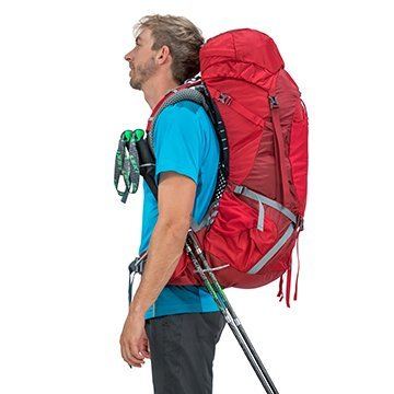 Stow-on-the-Go trekking pole attachment