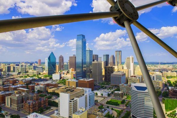 See Dallas from the Reunion Tower GeO-Deck