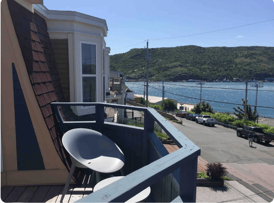 Harbour balcony view downtown St. John’s NL