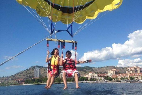 Try out parasailing